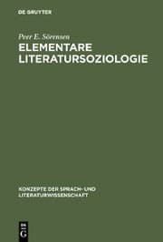 Cover von Elementare Literatursoziologie