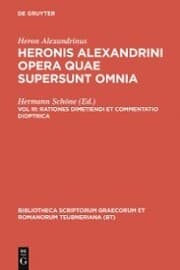 Cover von Rationes dimetiendi et commentatio dioptrica