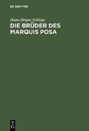 Cover von Die Brüder des Marquis Posa