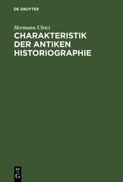 Cover von Charakteristik der antiken Historiographie