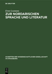 Cover von Zur nordarischen Sprache und Literatur