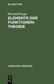 Cover von Elemente der Funktionentheorie