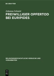 Cover von Freiwilliger Opfertod bei Euripides