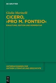 Cover von Cicero,>Pro M. Fonteio<