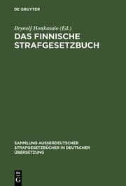 Cover von Das Finnische Strafgesetzbuch