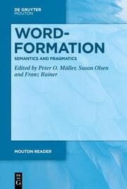 Cover von Word-Formation - Semantics and Pragmatics