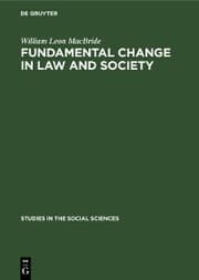 Cover von Fundamental change in law and society