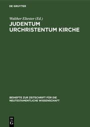 Cover von Judentum Urchristentum Kirche