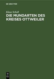 Cover von Die Mundarten des Kreises Ottweiler