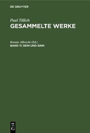 Cover von Sein und Sinn