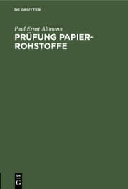 Cover von Prüfung Papier-Rohstoffe