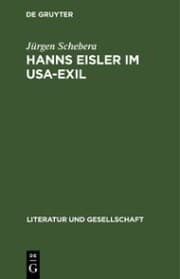 Cover von Hanns Eisler im USA-Exil