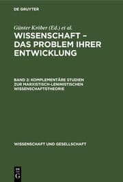 Cover von Komplementäre Studien zur marxistisch-leninistischen Wissenschaftstheorie
