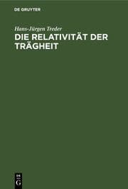 Cover von Die Relativität der Trägheit