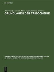 Cover von Grundlagen der Tribochemie