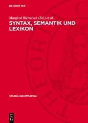 Cover von Syntax, Semantik und Lexikon