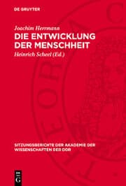 Cover von Die Entwicklung der Menschheit