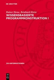 Cover von Wissensbasierte Programmkonstruktion I