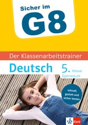 Cover von Klett Sicher im G8 Der Klassenarbeitstrainer Deutsch 5. Klasse