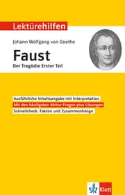 Cover von Klett Lektürehilfen Johann Wolfgang Goethe, Faust Der Tragödie Erster Teil