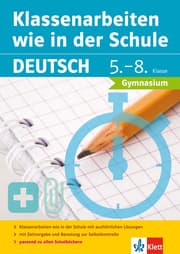 Cover von Klett Klassenarbeiten wie in der Schule Deutsch Klasse 5 - 8