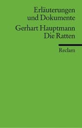Cover von Erläuterungen und Dokumente zu Gerhart Hauptmann: Die Ratten