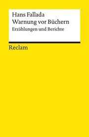 Cover von Warnung vor Büchern