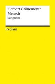 Cover von Mensch. Songtexte