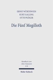 Cover von Die Fünf Megilloth