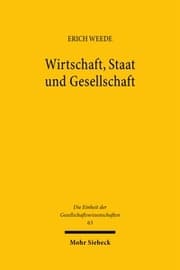 Cover von Wirtschaft, Staat und Gesellschaft