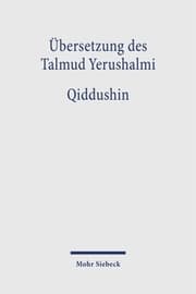 Cover von Übersetzung des Talmud Yerushalmi