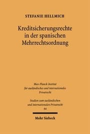 Cover von Kreditsicherungsrechte in der spanischen Mehrrechtsordnung