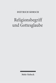 Cover von Religionsbegriff und Gottesglaube
