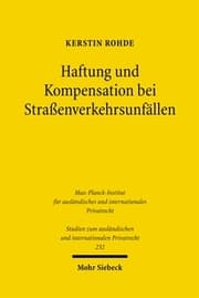 Cover von Haftung und Kompensation bei Straßenverkehrsunfällen
