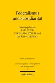 Cover von Föderalismus und Subsidiarität