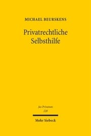 Cover von Privatrechtliche Selbsthilfe