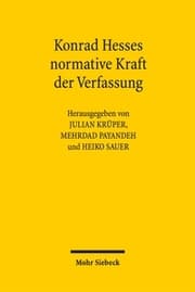 Cover von Konrad Hesses normative Kraft der Verfassung