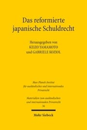 Cover von Das reformierte japanische Schuldrecht