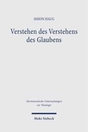 Cover von Verstehen des Verstehens des Glaubens