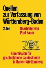 Cover von Quellen zur Entstehung der Verfassung von Württemberg-Baden: Juli bis September 1946