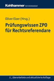 Cover von Prüfungswissen ZPO für Rechtsreferendare