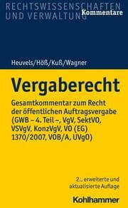 Cover von Vergaberecht