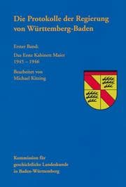 Cover von Die Protokolle der Regierung von Württemberg-Baden 1