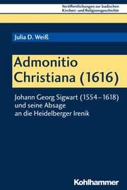 Cover von Admonitio Christiana (1616)