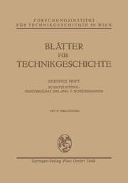Cover von Blätter für Technikgeschichte
