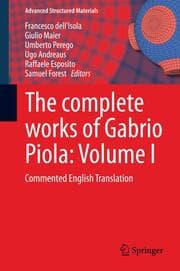 Cover von The complete works of Gabrio Piola: Volume I