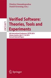 Cover von Verified Software: Theories, Tools and Experiments