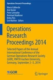 Cover von Operations Research Proceedings 2014