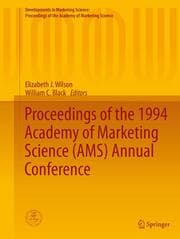 Cover von Proceedings of the 1994 Academy of Marketing Science (AMS) Annual Conference
