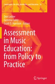 Cover von Assessment in Music Education: from Policy to Practice